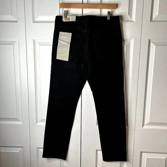 Everlane The Slim 4-Way Stretch Organic Black Denim Jeans Men's Size 32x30 NWT